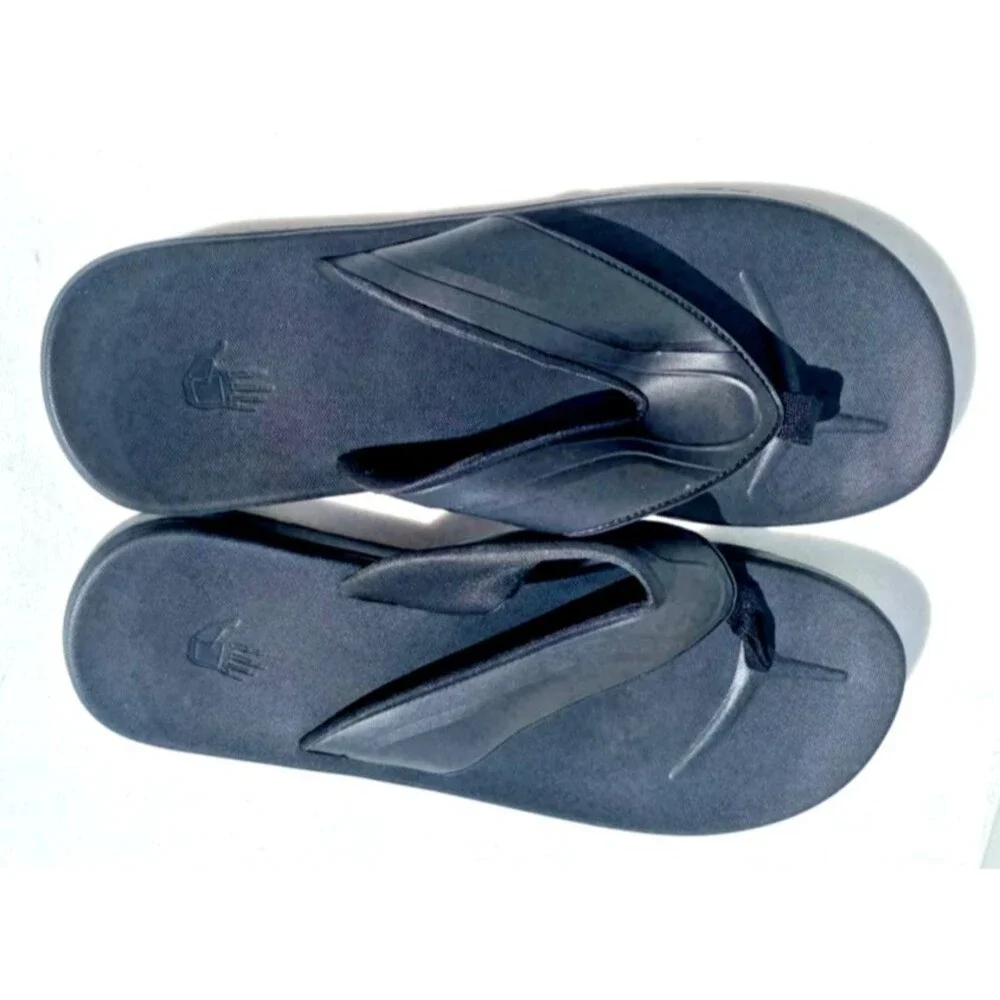 Body Glove Mens Cushioned Flip Flop Sandals Beach Casual Black Outdoor - Size 12
